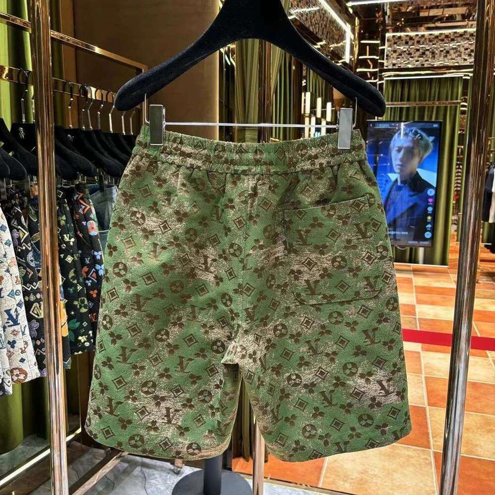 Free Shipping Summer Casual Shorts Lightweight Loose Fit Beachwear with Contrast Color Blocks Trendy Four Quarter Design Men's Clothing - view 6