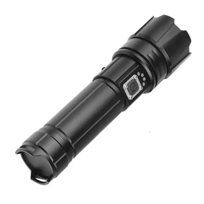 Powerful Super Bright LED Flashlight P50 Or Laser Wick Rechargeable Torch Camping Adventure Tactical Lantern Long Shot Hand Lamp Z260301