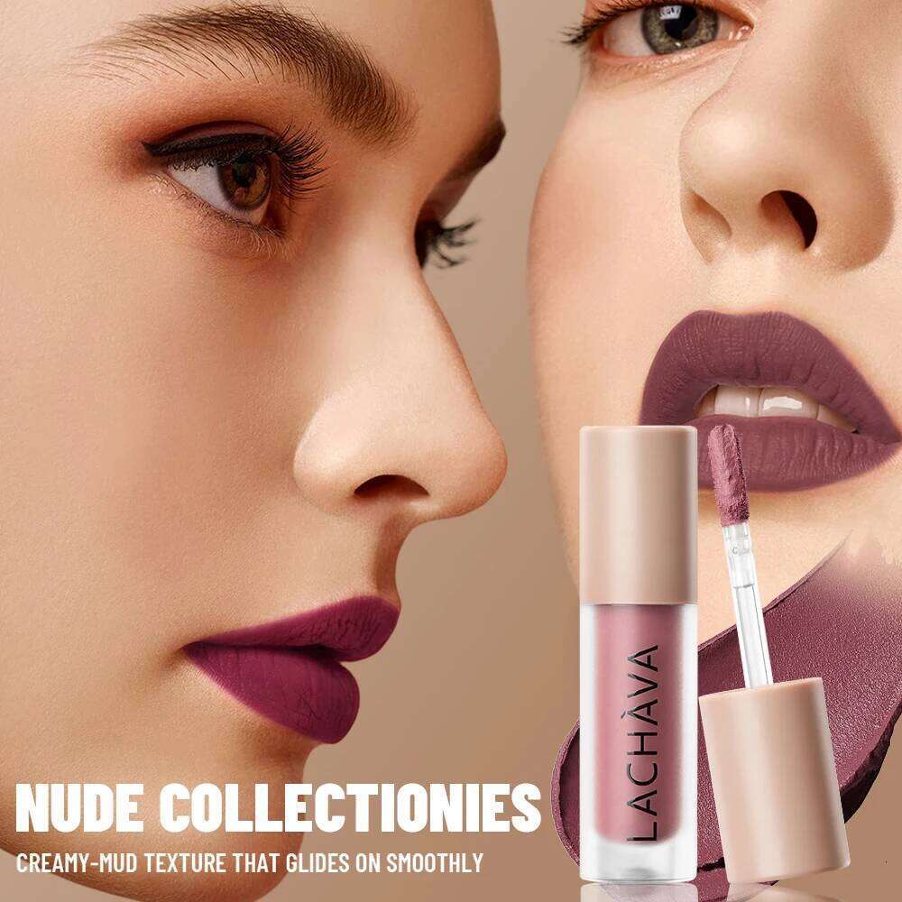 Matte Nude Lipstick 1pc, Long-Lasting Waterproof Formula, Smooth Non-Fading Lip Color, Ideal Gift for Women H260302