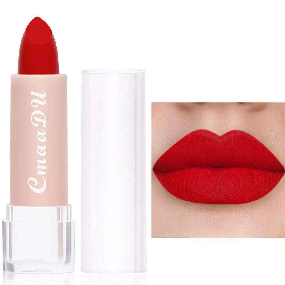 CmaaDu 15 Colour Moisturizing Matte Velvet Easy To Color Waterproof Long Lasting Nude Lipstick Lipgloss Makeup Cosmetic H260302