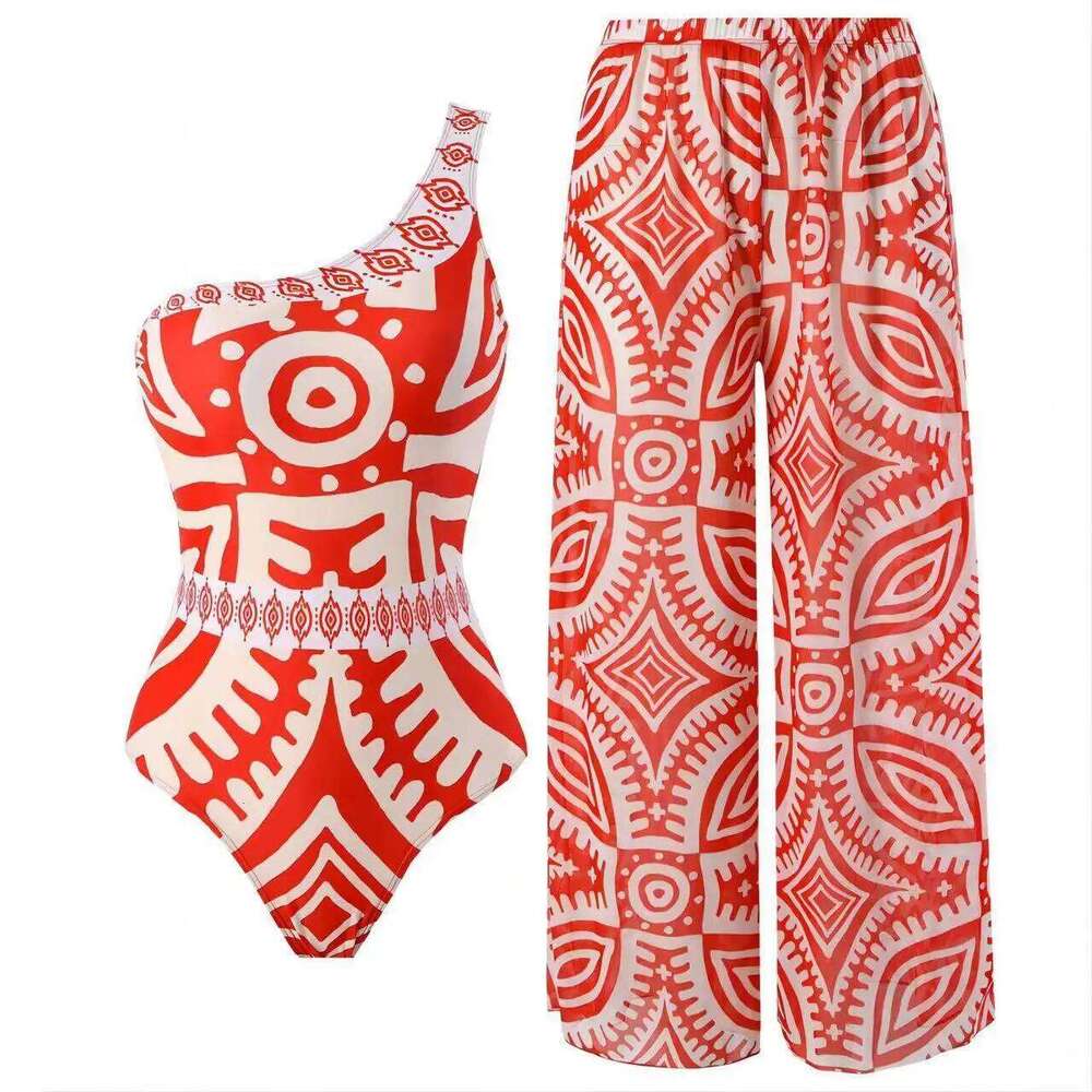 bikinis set One-piece suit bikini conservative belly cover beach chiffon wrap skirt spa swimsuit Z260301