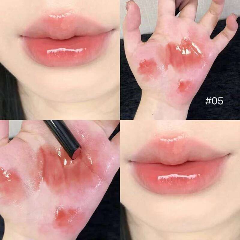 CACE 6 Colors Mirror Moisturzing Stain Long Lasting Water Glass Lipstick Makeup Lip Tint Korean Cosmetics For Women H260302