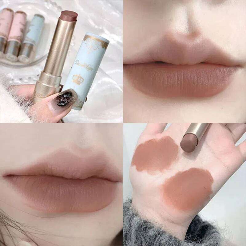 DAIMANPU Velvet Mud Stick Waterproof Lip Resistant Long Lasting Matte Lipstick Silky Smooth Smudge-Proof Lips Makeup H260302
