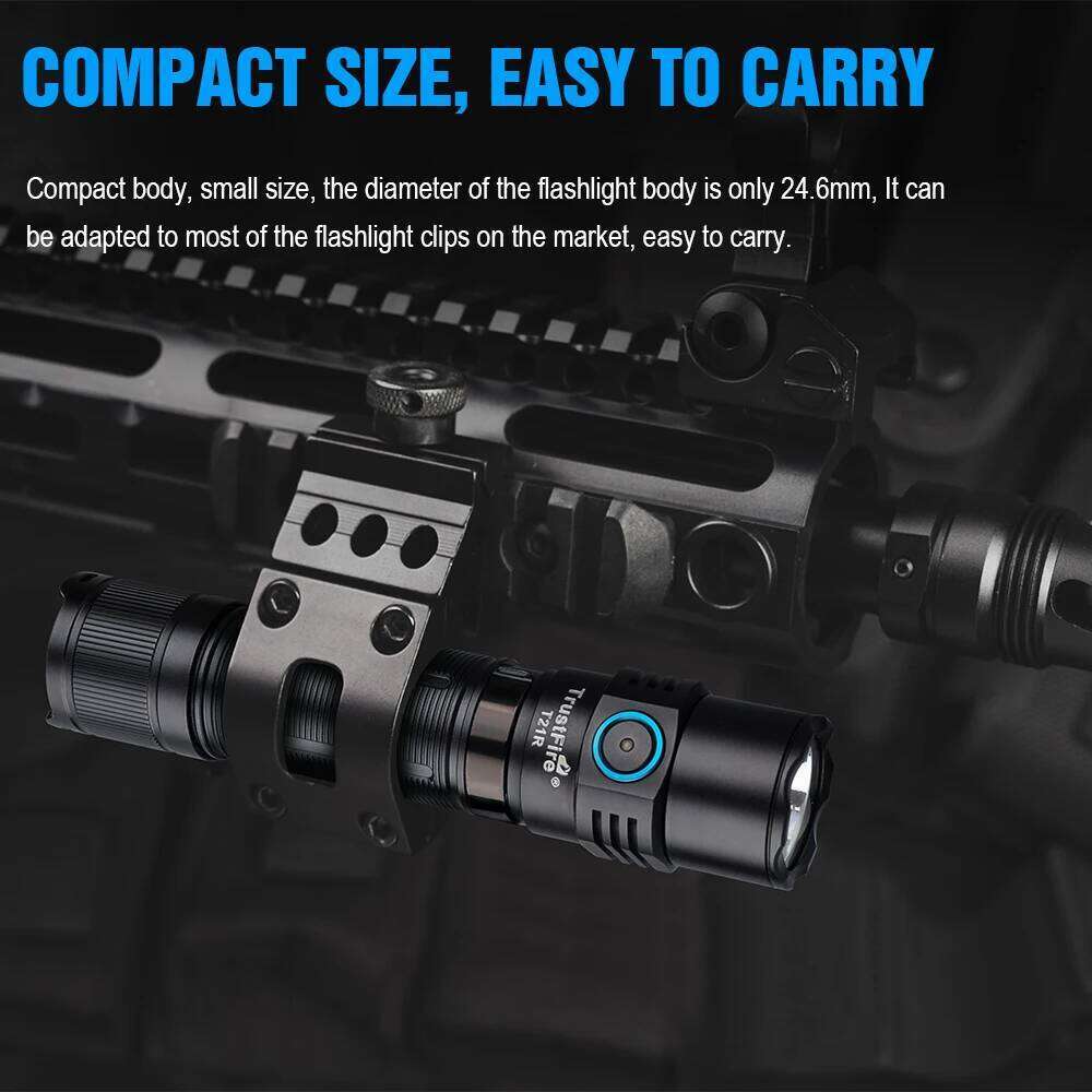 Trustfire T21R Tactical Led Flashlight 2600 Lumen Type C Rechargeable 21700 Battery Powerful Outdoor Lighting High Power Lantern Z260301