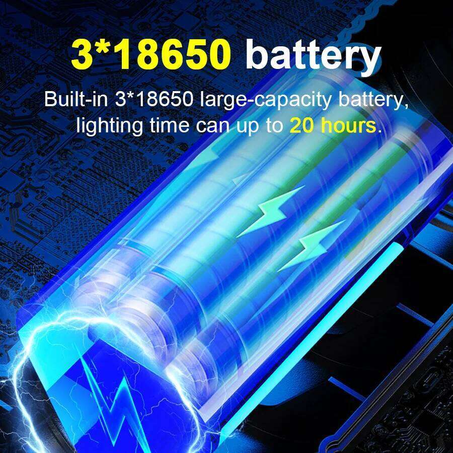 Most Powerful 99000000LM Super Bright 1500W LED Flashlight Long Range Tactical Torch Rechargeable Camping Lantern Z260301