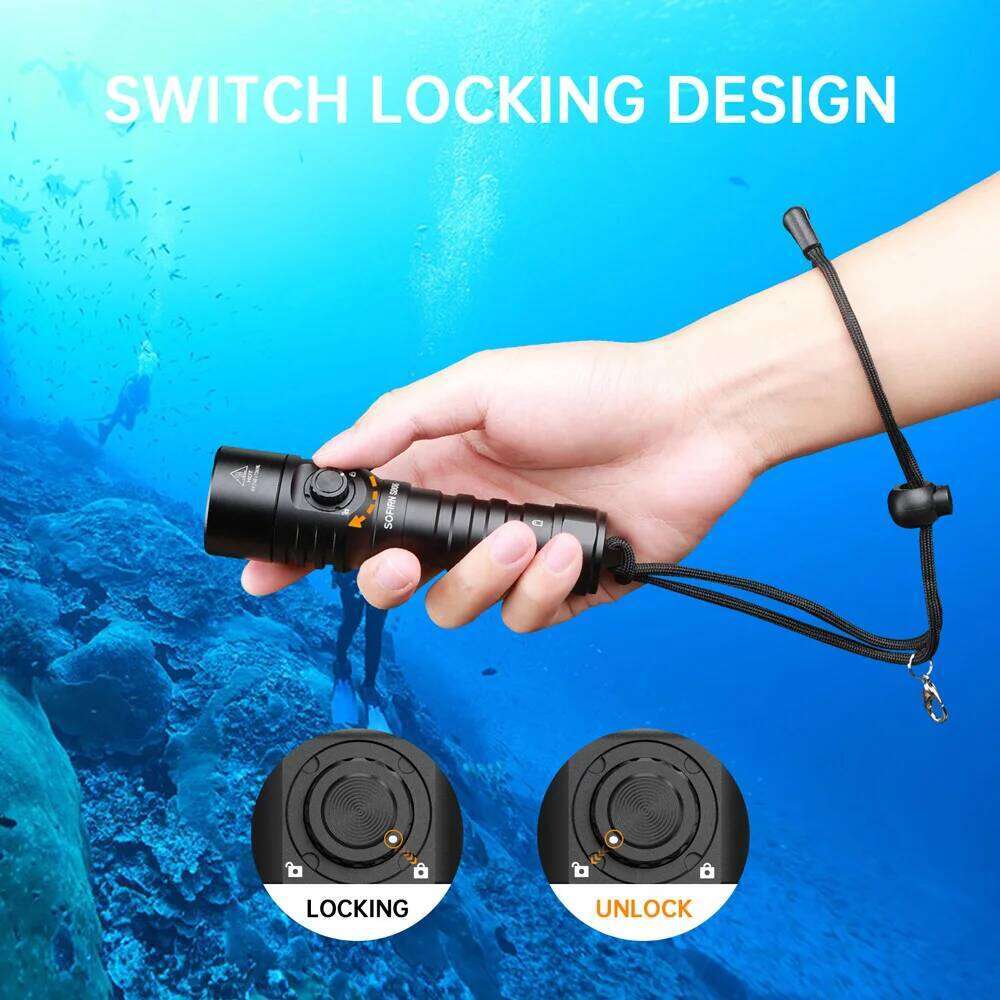 Sofirn SD06 Diving Flashlight SFT70 3200lm Rechargeable Underwater Deep Scuba Torch Dive LED Light Powerful 21700 Under 100M Z260301