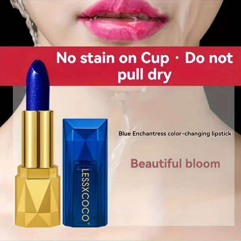 Blue Rose Theme Temperature-Sensitive Velvet Matte Lipstick Waterproof Non-Staining Moisturizing And Non-Drying Lip Makeup H260302