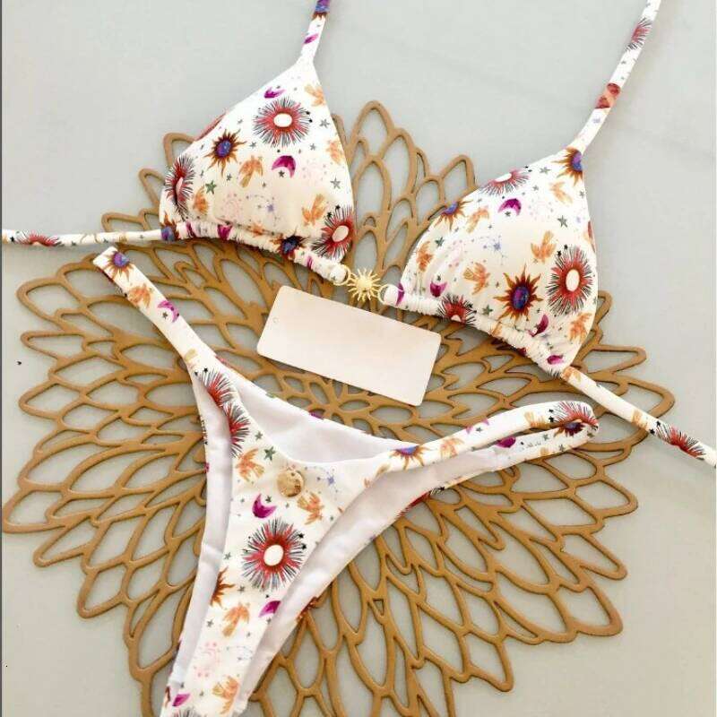 2025 New Holiday Swimsuit Brazilian Thong Bikini Set Sexy Two Pieces Bathing Suit Women Beach Wear Z260301