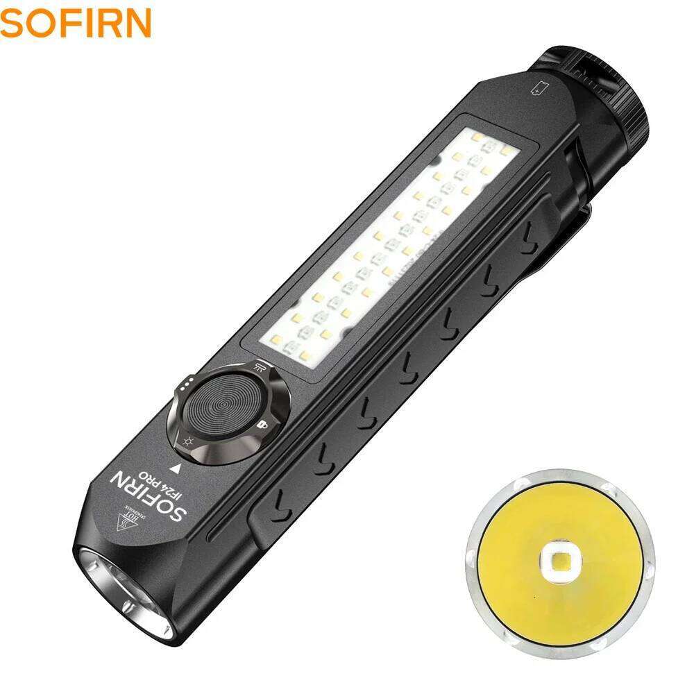 Sofirn IF24 PRO SFT40 Buck Driver RGB Light 1800lm 340m 18650 USB C Rechargeable Flashlights Flood Spot with Magnetic Z260301