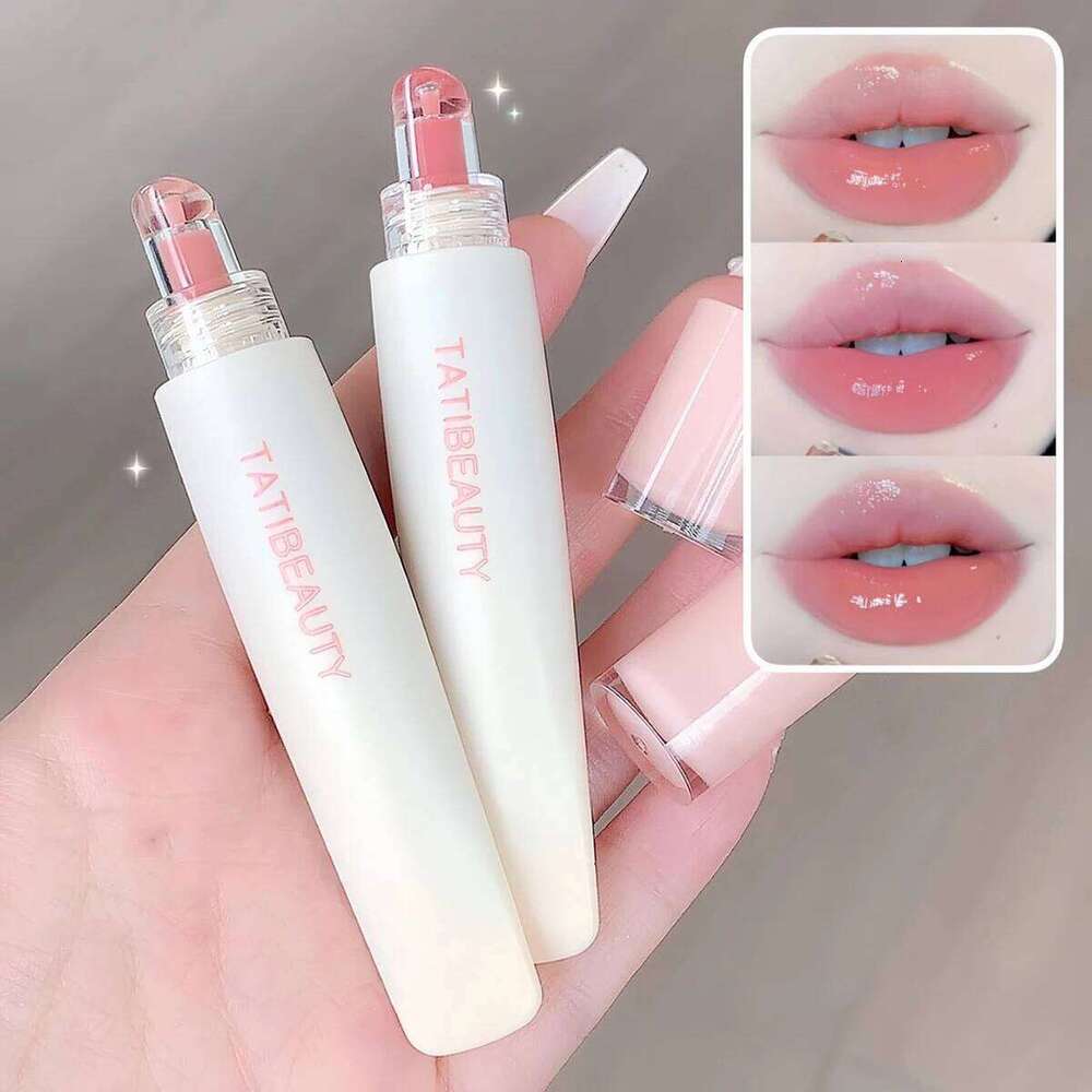 TATIBEAUTY Jelly Hydrating Mirror Lip Gloss Lipstick Tender Pink Makeup H260302