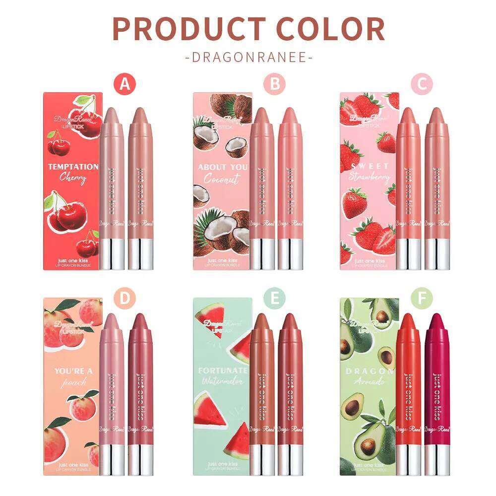 Two Set, Water-Glossy Mirror, Light-Lasting, Moisturizing, Non-Removing Makeup, Long-Lasting Makeup Effect Lipstick Set H260302