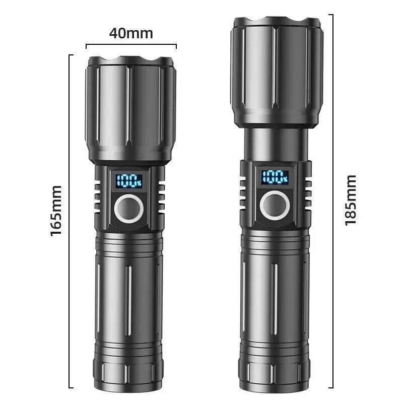 High Power LEP White Laser Flashlight 3000 Meter Long Range 26650 Battery Type C Usb Rechargeable Tactical Portable Lantern Z260301