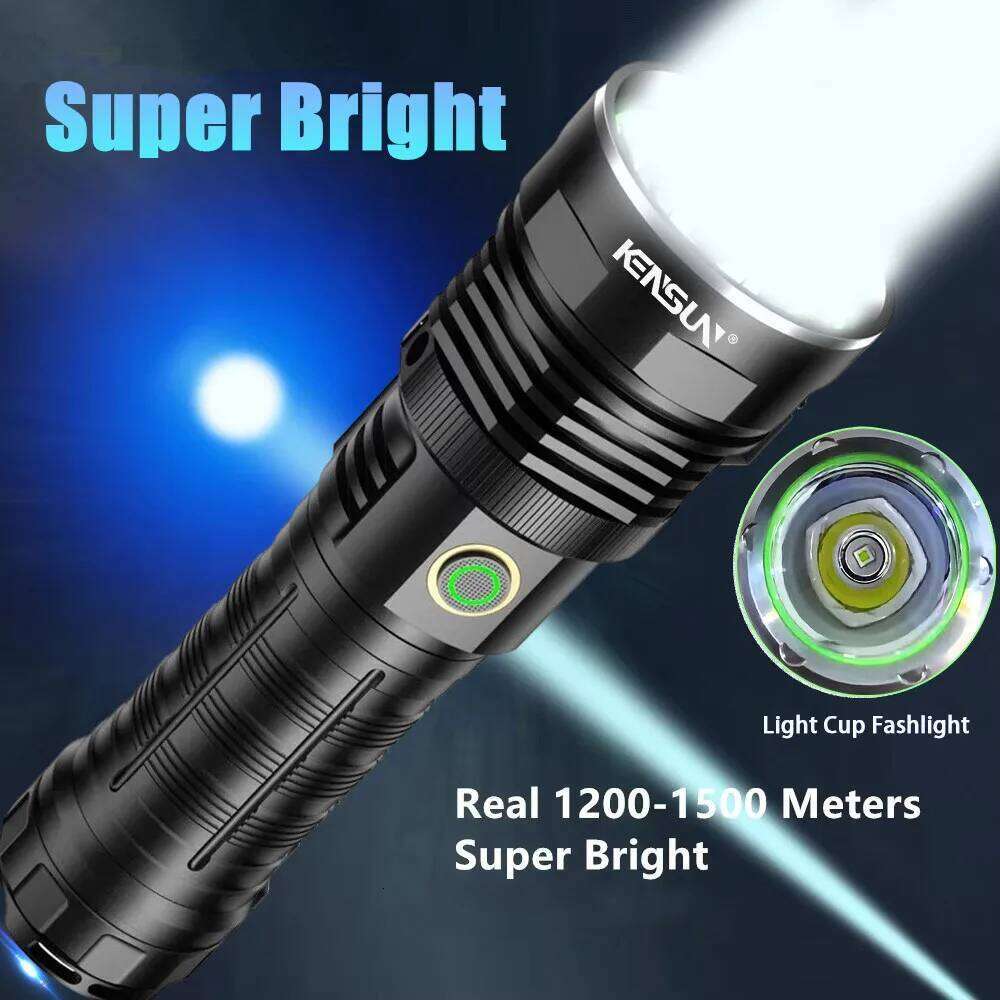 Super Bright LED Flashlight ultra-long battery life dimming USB Rechargeable Spotlight Lamp High Power Tactical TorchWaterproof Z260301