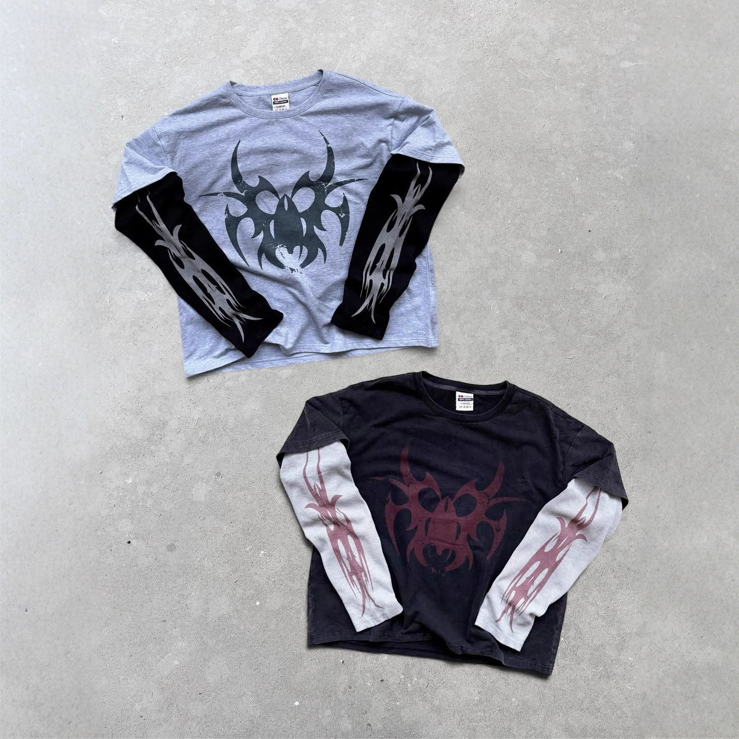 Street Hip-hop Fashion Camouflage Retro Loose Long Sleeve Men Y2K Harajuku Punk Goth Casual Oversized Top Women 250809