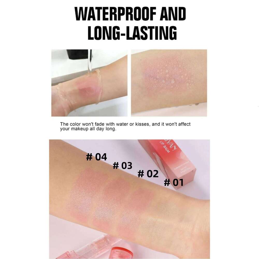 Color Changing Lipstick Jelly Gloss Moisturizing Waterproof Crystal Balm Pink Glitter PH Reactive Lip Makeup Long Lasting H260302