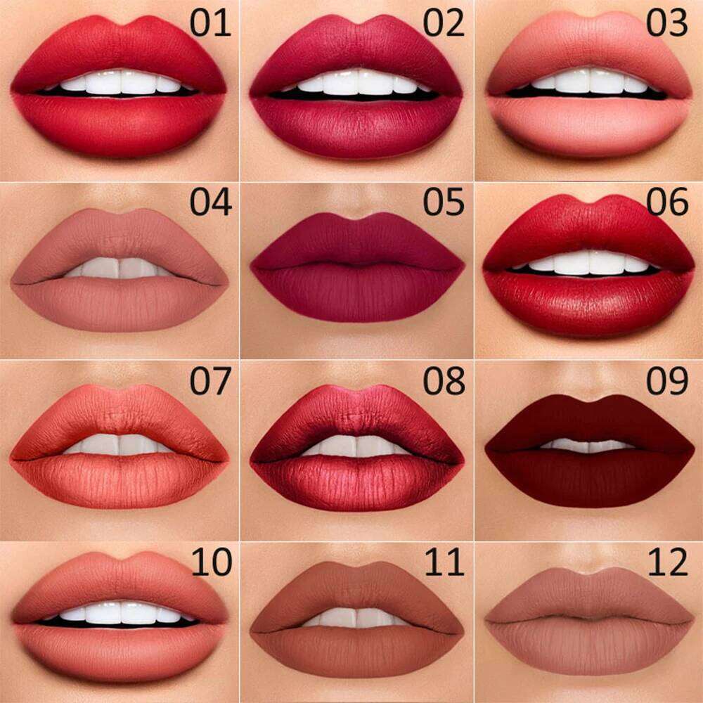 Double Headed Matt Waterproof Long Lasting Korean Woman Makeup Cosmetics Lips Glosses Lip Tint Pencil Lipstick Matte H260302