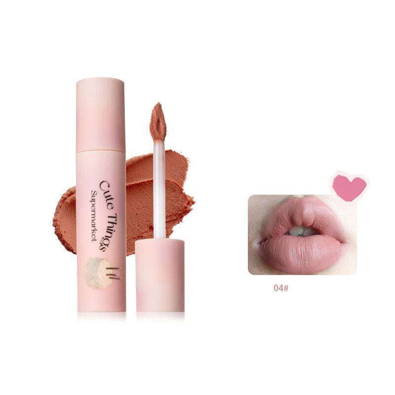 FLORTTE Primer Matte Korean Lipstick Cream Whitening Lip Mud Long Lasting Waterproof Lipgloss H260302