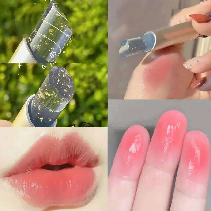 Star Brilliant Temperature Change Moisturizing Crystal Jelly Waterproof Lipstick Durable Nutrition lipstick 24K Tempera H260302