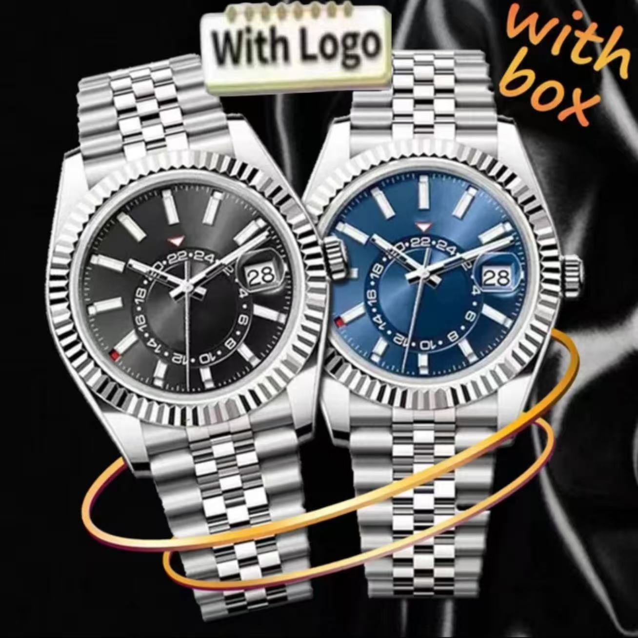 Top Men's watch skydweller dial automatic watches men designer 40MM Male Single calendar Luxury reloj montre with Waterproof Luminous Sapphire 904L Steel Belt