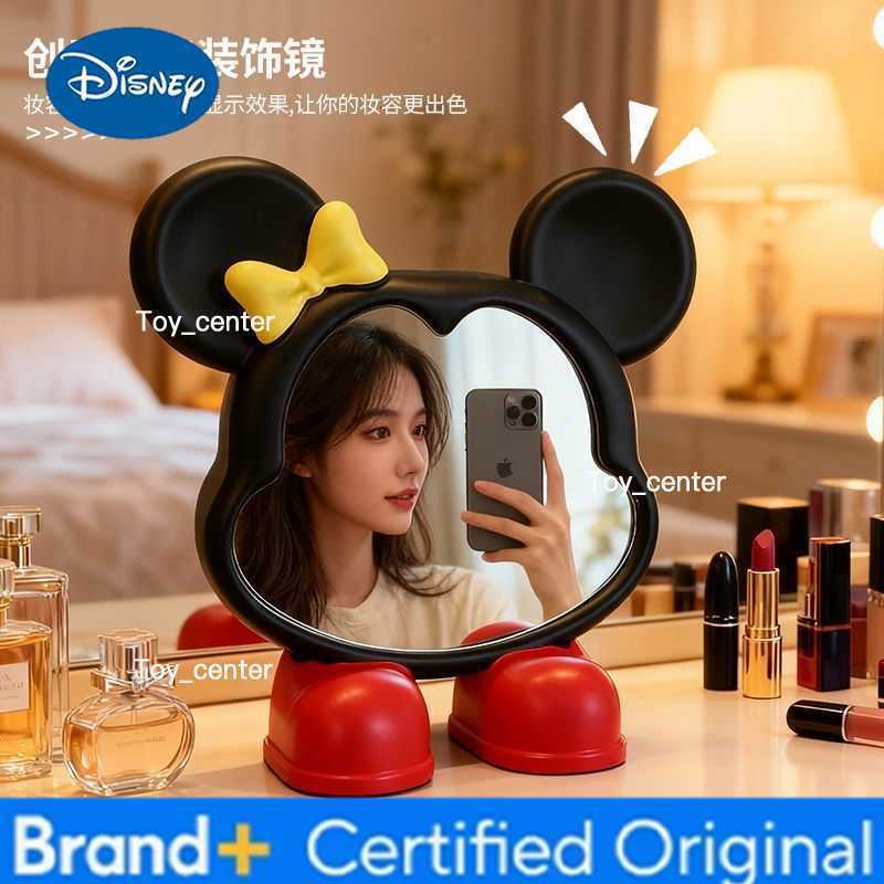 Disney Mickey Creative Cartoon Cute Makeup Mirror Personalized Animation Peripheral Kawaii Desktop Ornaments Desktop Mirror Gift H260302