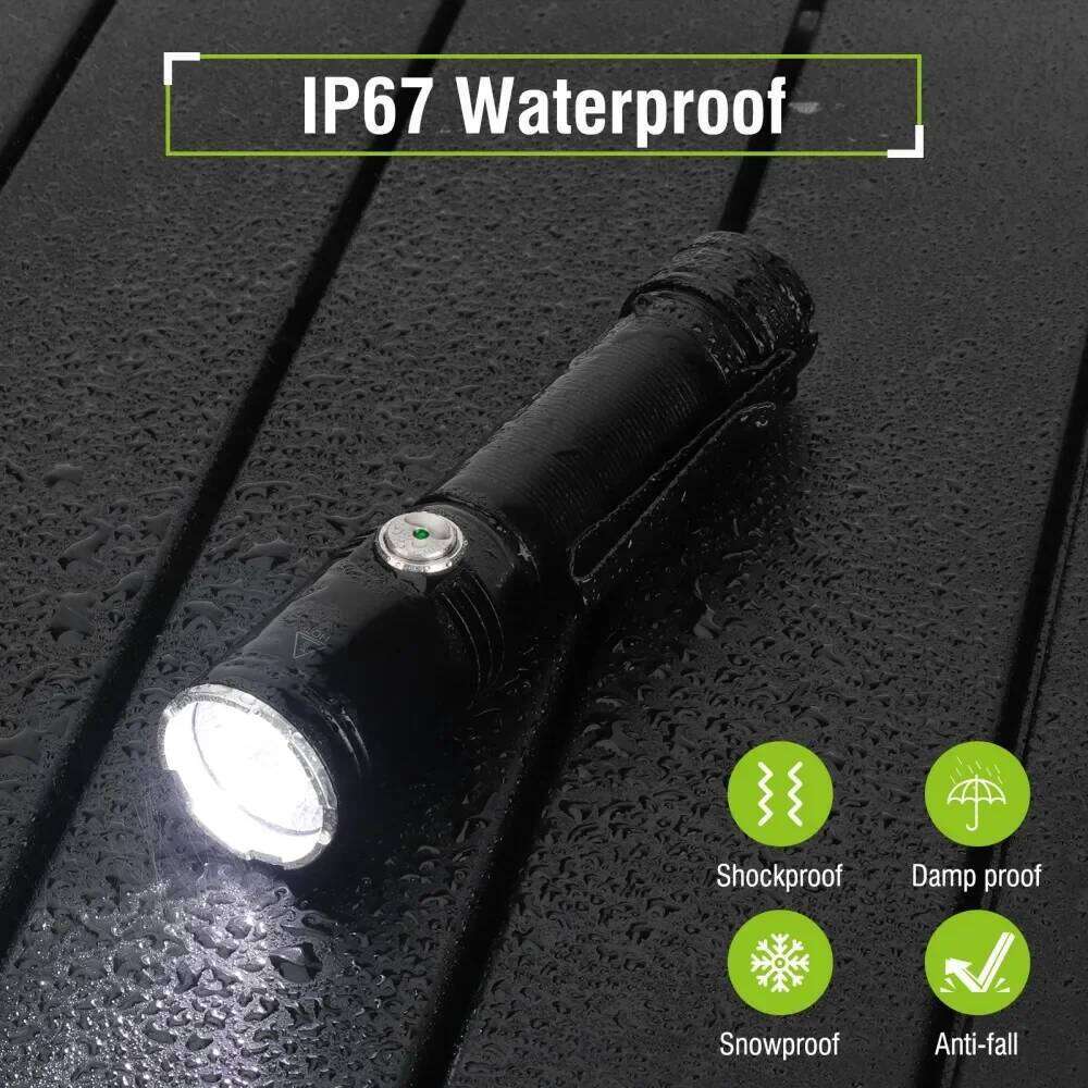 BORUiT ET25 LED Flashlight 1080LM Super Bright Type-c Rechargeable IP67 Waterproof Emergency Fishing Lantern Z260301