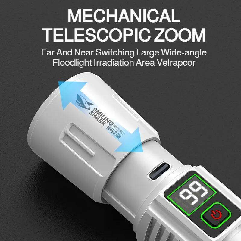 Flashlight Range Super Bright Rechargeable Long Lasting Outdoor Lighting Z260301