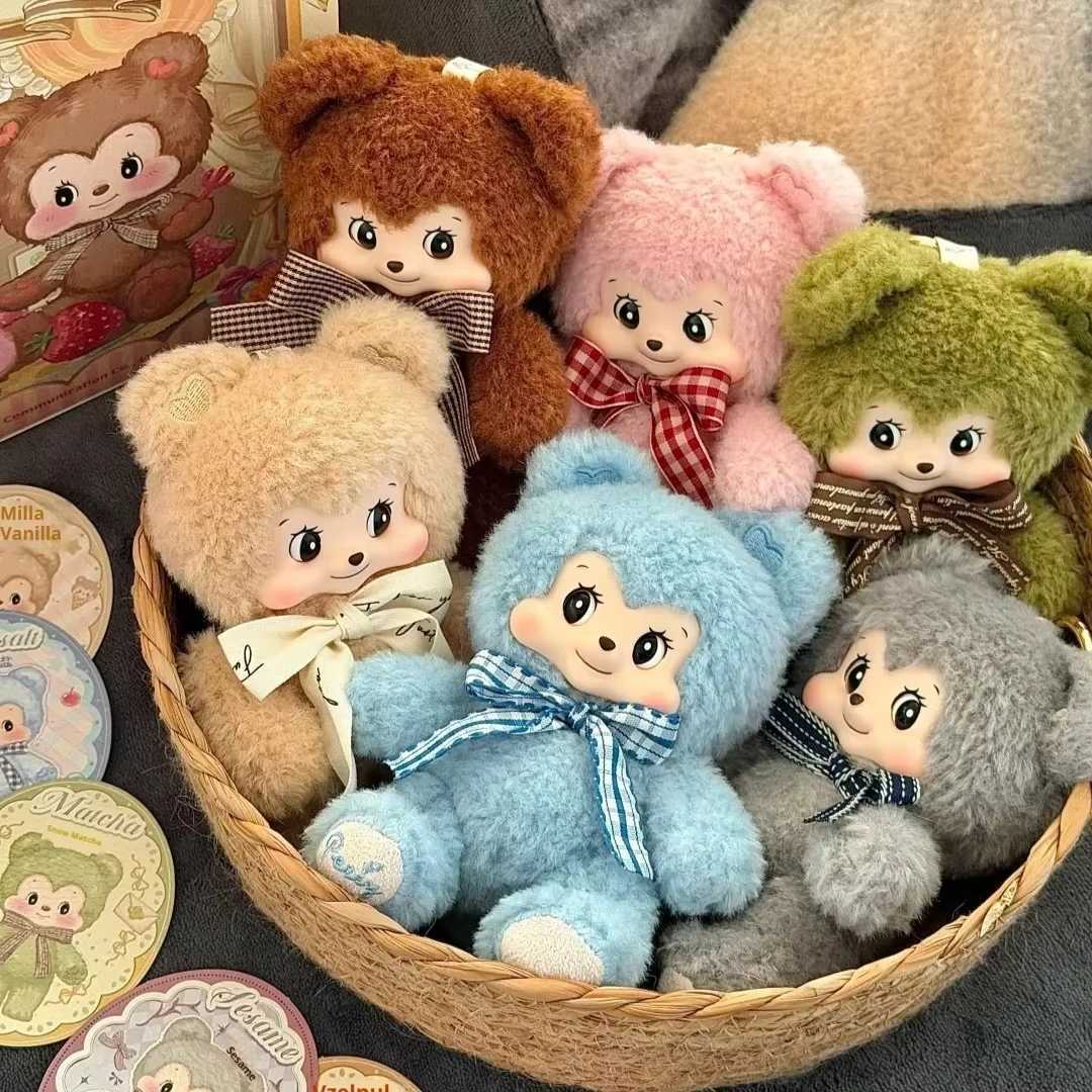 Genuine Pezzy Bear Handmade Plush Blind Box Trendy Collectible Figurines Desktop Ornament Room Decorations Surprise Box KawaiiT260302