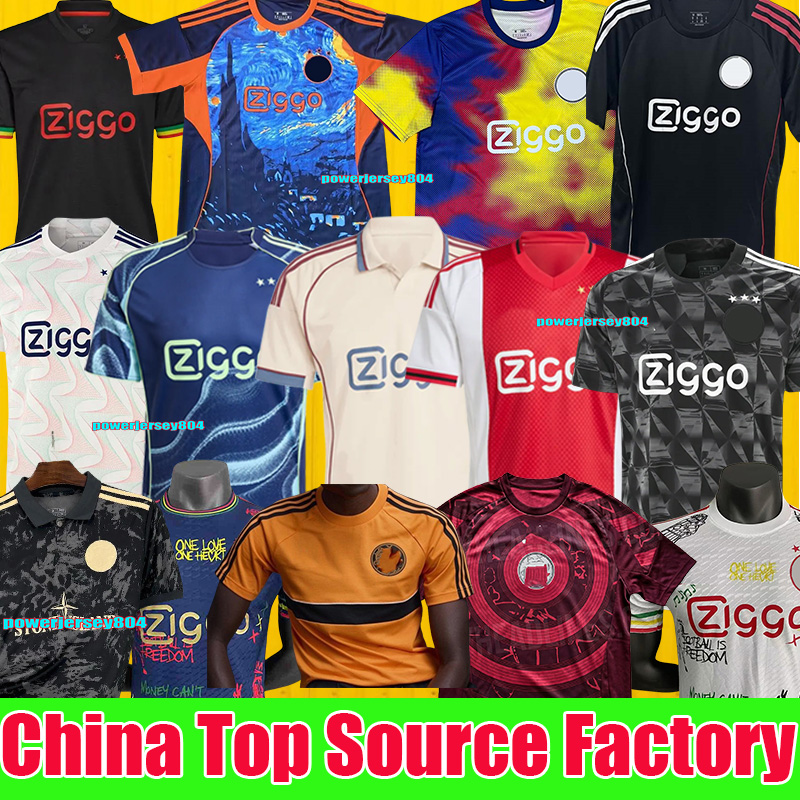 Ajax Soccer Jersey 25 26 football jerseys shirt kit Amsterdam ajaax jersey 2025 2026 maillot Ajaox Kids kit Ston e aajax bob marley jersey Island uniforms special