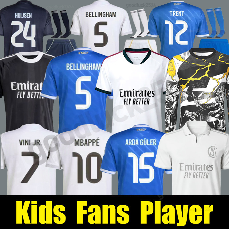 25 26 MBAPPE BELLINGHAM Rea and MadridS Soccer Jerseys 2026 2027 VINI JR RODRGO HUIJSEN VALVERDE GONZALO Football Shirt men kids kit camisetas CAMAVINGA ARDA GULER