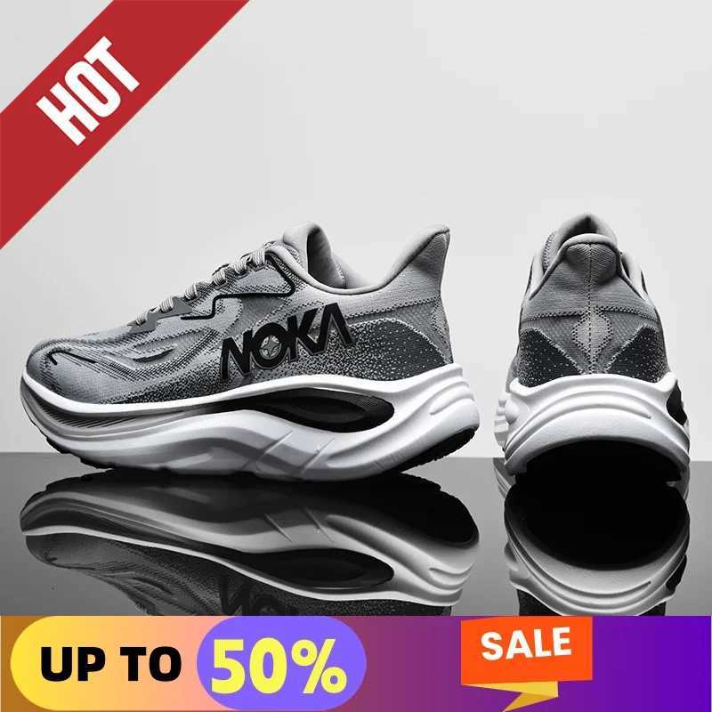 Marathon Sneakers Mens Sports Shoes Cushioning Flat Wear Resistant Sneakers Mesh Breathable Platform Soft Running Shoes for Man K260302
