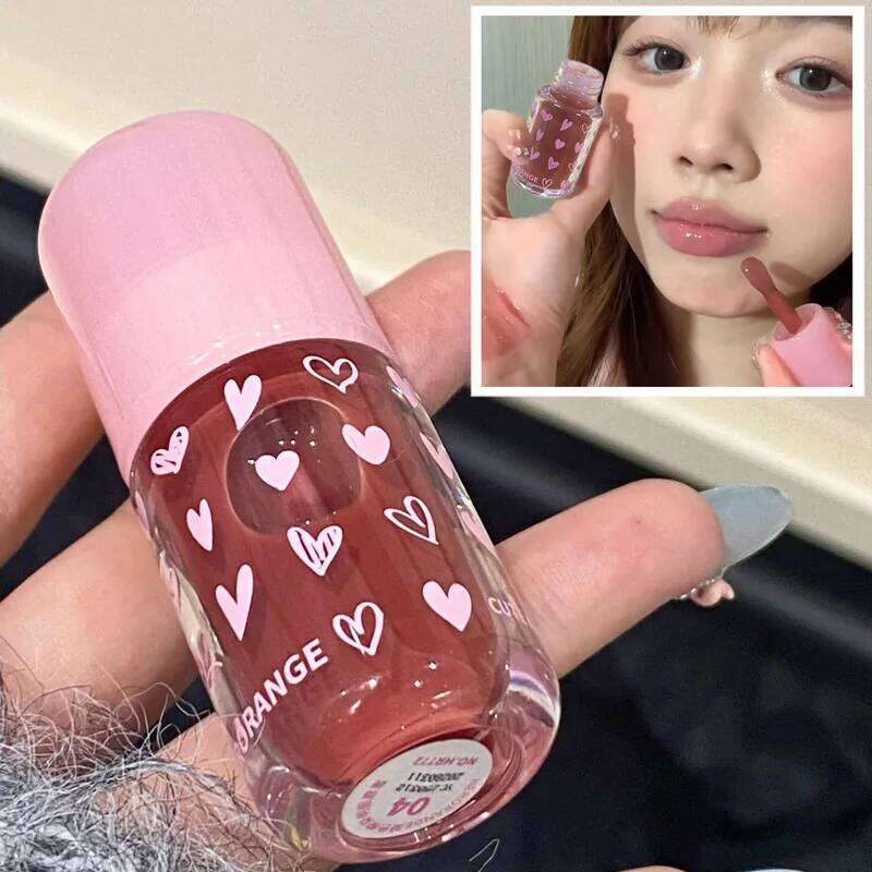 Herorange~ Moisturizing Glossy Gloss, Hydrating Mirror-Like Moisturizing, Plumping Lips, Summer Color-Enhancing and Brightening Cross-Border Lip Gloss