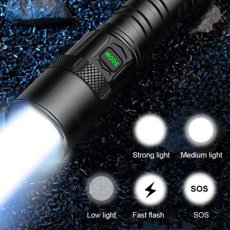 Super XHP199 Most Powerful Rechargeable LED Torch Light XHP160 XHP90 High Power Flashlight 18650 Tactical Lantern Z260301