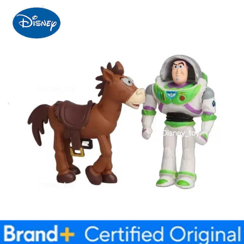Disney Hot 7pcs/set Toy Story 4 Action Figures Toys Woody Jessie Buzz Lightyear Forky Pig Bear Figura Model Doll Figurine Kids Gifts H260302