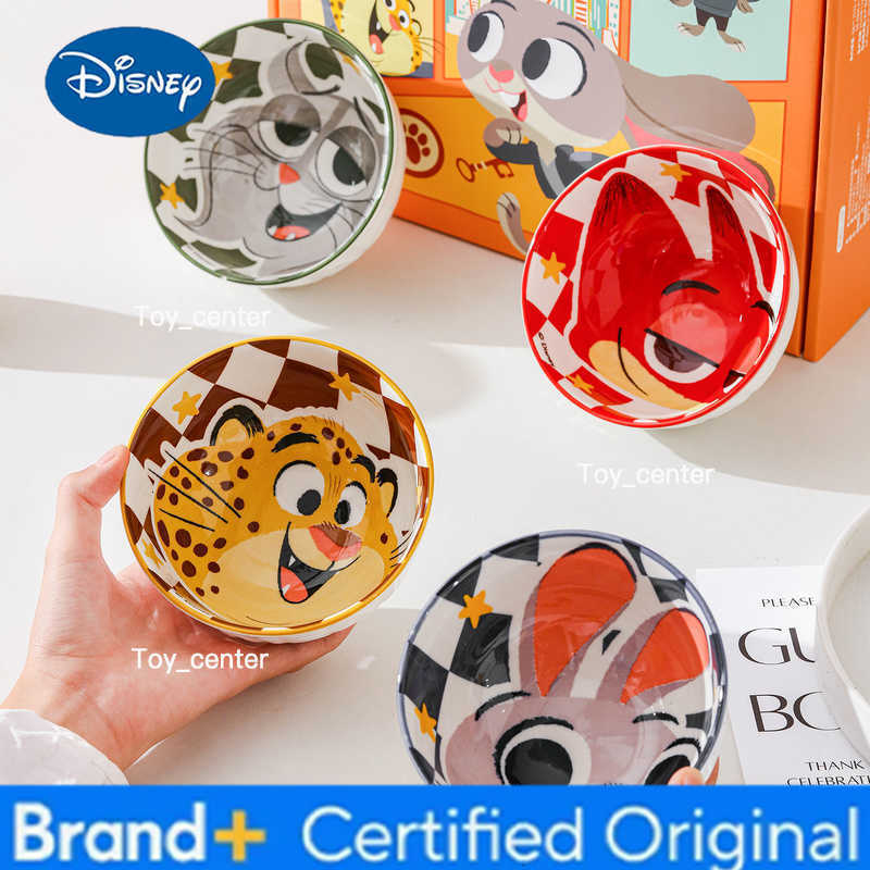 Disney Zootopia 2 Ceramic Dining Set Food Grade Underglaze Dinnerware Set Toy Story Cartoon Animal City Theme Kitchenware H260302