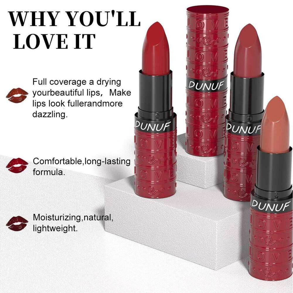 Moisturizing Gloss Non-sticky Reduce Lip Lines Brown Red Nude Lipstick Perfect Choice For Winter H260302