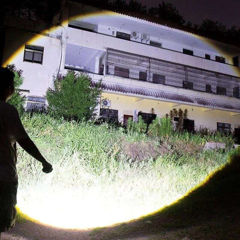 Newest Super Powerful 800W Rechargeable Torch Light 3500 Meters High Power LED Flashlight XHP360 Tactical Lantern Z260301