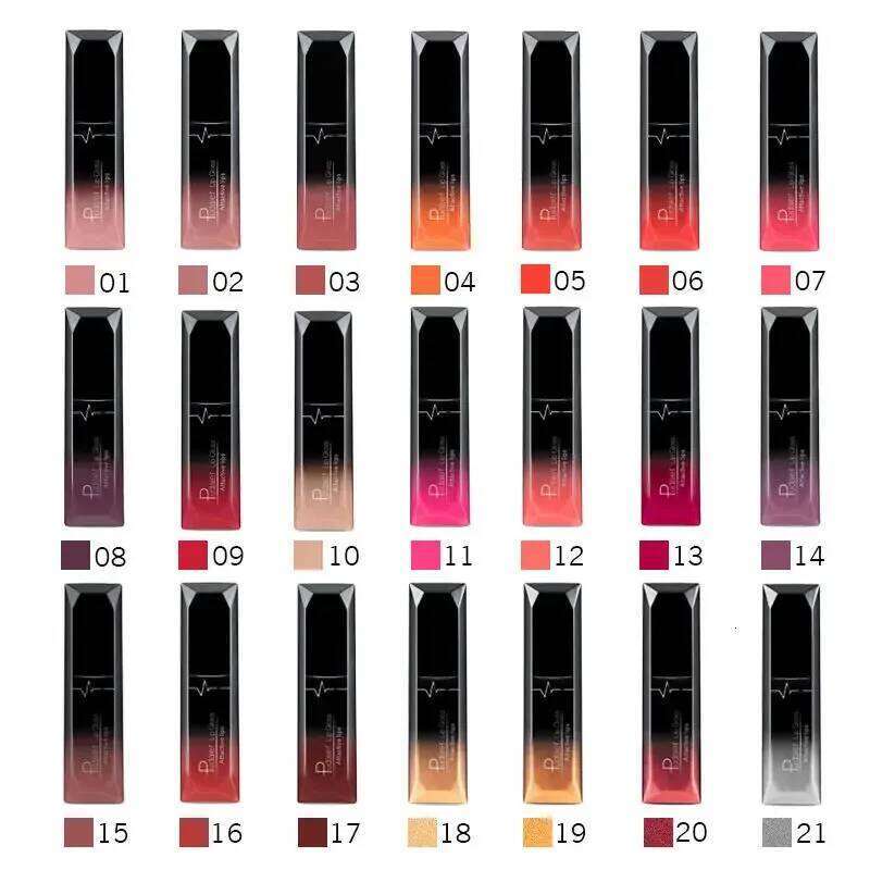Pudaier 21 Colors Lipstick Cosmetic Waterproof Long Lasting Pigment Velvet lip Brand Sexy Matte Nude Lip stick H260302