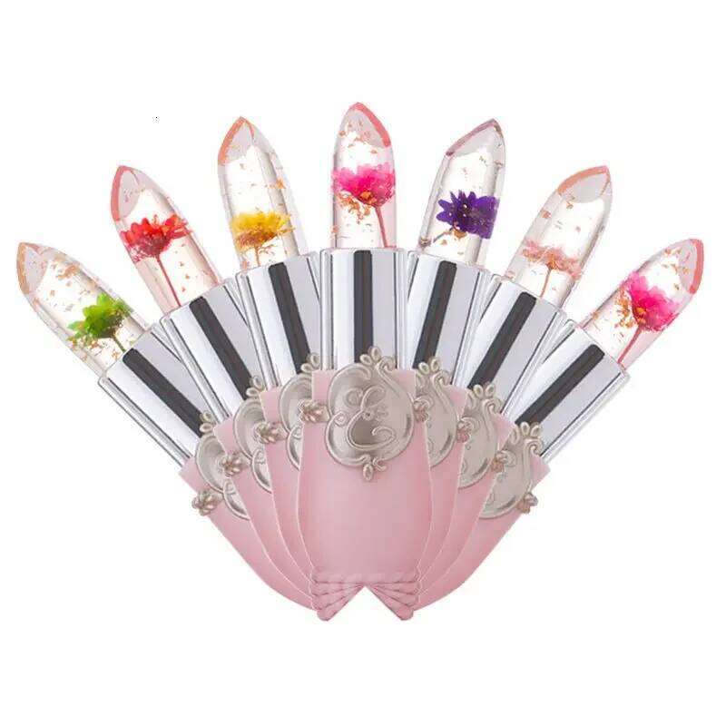Jelly Transparent Waterproof Temperature Color Changing Crystal Lipstick Long Lasting Moisturizing Lip Balm Lipsticks H260302