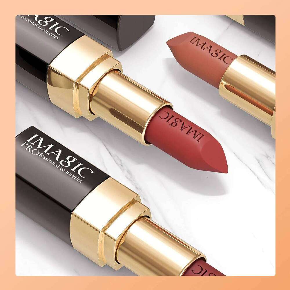 IMAGIC 12-Color Lipstick Matte Velvet Pigment Nude Rouge Waterproof Long Lasting Lip Profissional Cosmetics Beauty H260302