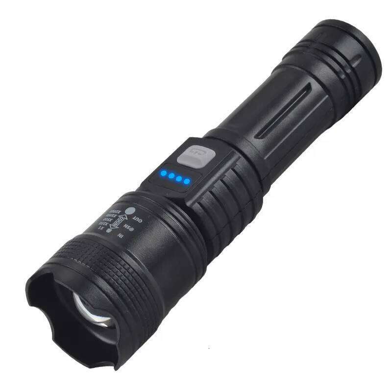 LED High-Brightness Flashlight for Home Emergency Telescopic Mini Zoomable, Long-Distance, Outdoor, Mountaineering, Rechargeable Z260301