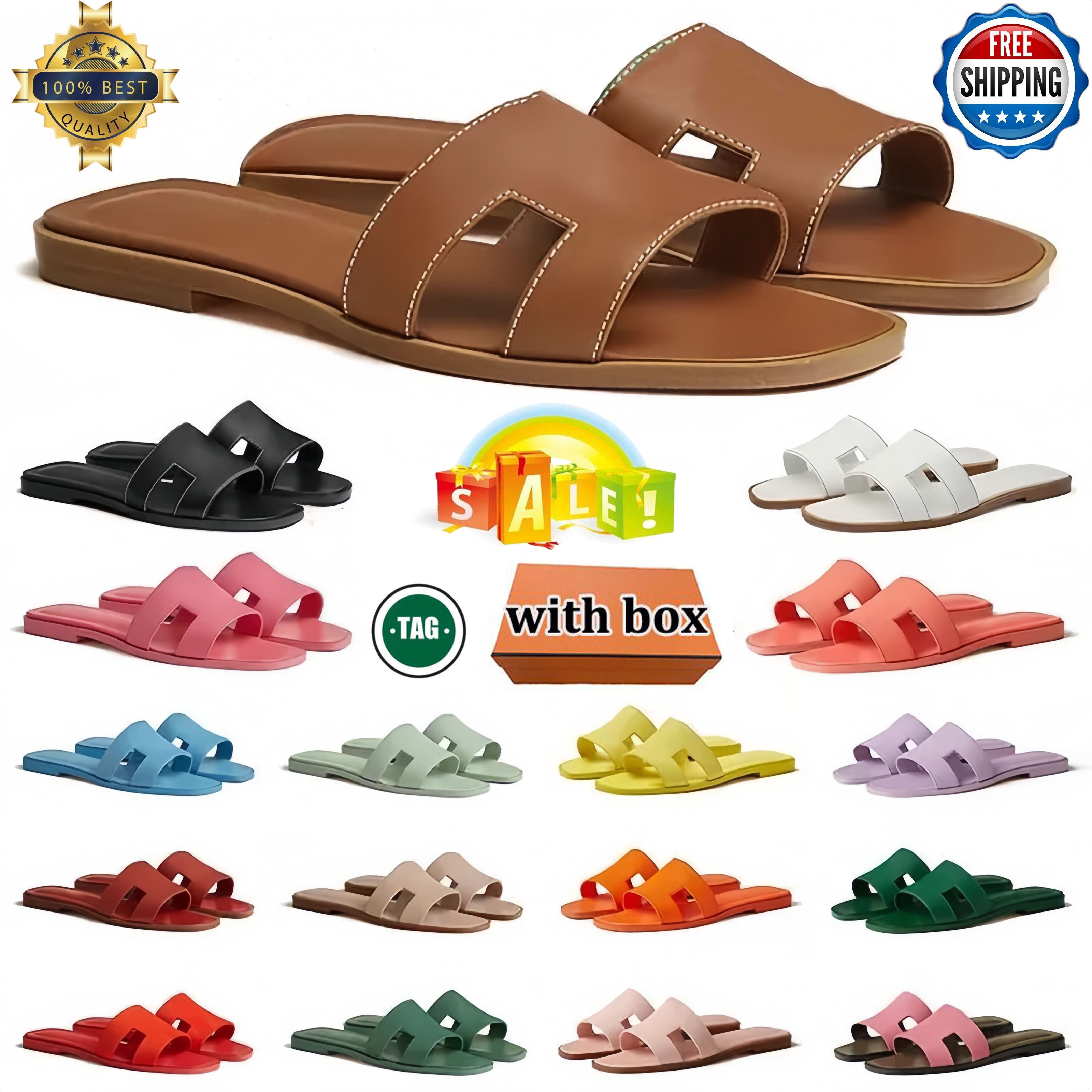 Free shipping chypre sandals women designer slides sandals slippers leather slide slipper black white red luxury womens summer flat sandal claquette size 35-45