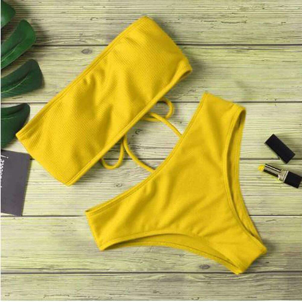 Women Bikini Set One Pieces Tie Thong Swimsuit bandage Brazilian Swimwear Ultrathin Brief& TuBe Bra Erotic Lingerie MSZYC-m086 Z260301