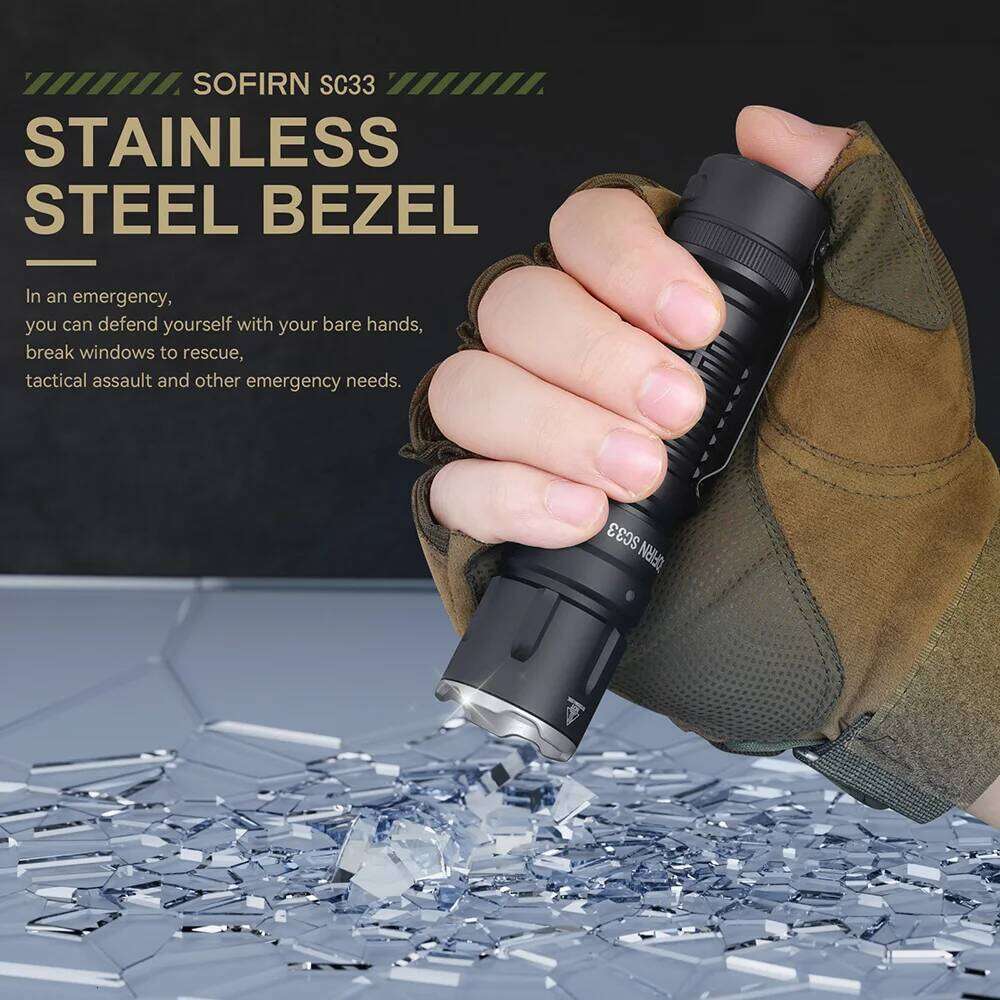 Sofirn SC33 LED Tactical Flashlight XHP70.3 HI 5200lm Powerful 21700 Type C Rechargeable Torch E-switch Outdoor Light Z260301