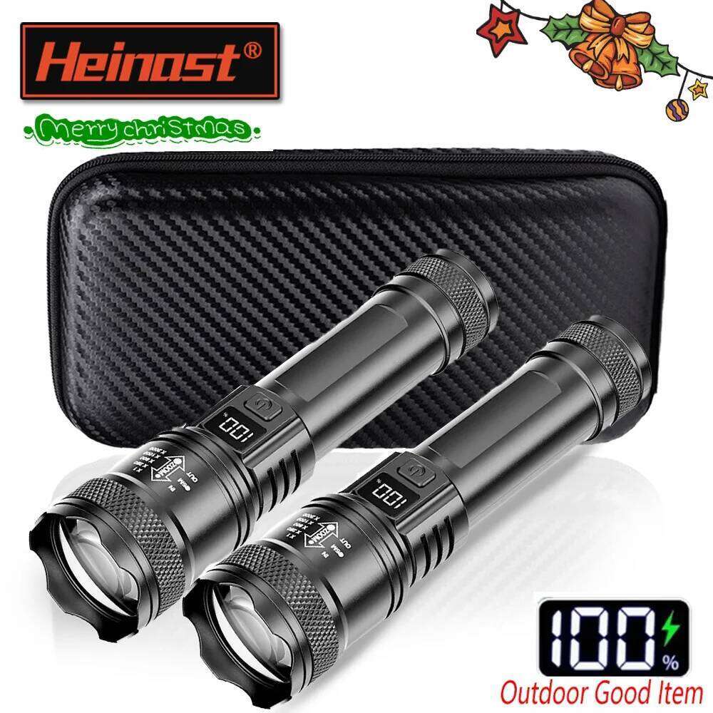 Rechargeable Flashlights High Power LED Tactical Flashlight Super Bright Handheld Hunting Torch Light for Emergency Hiking Fish Z260301