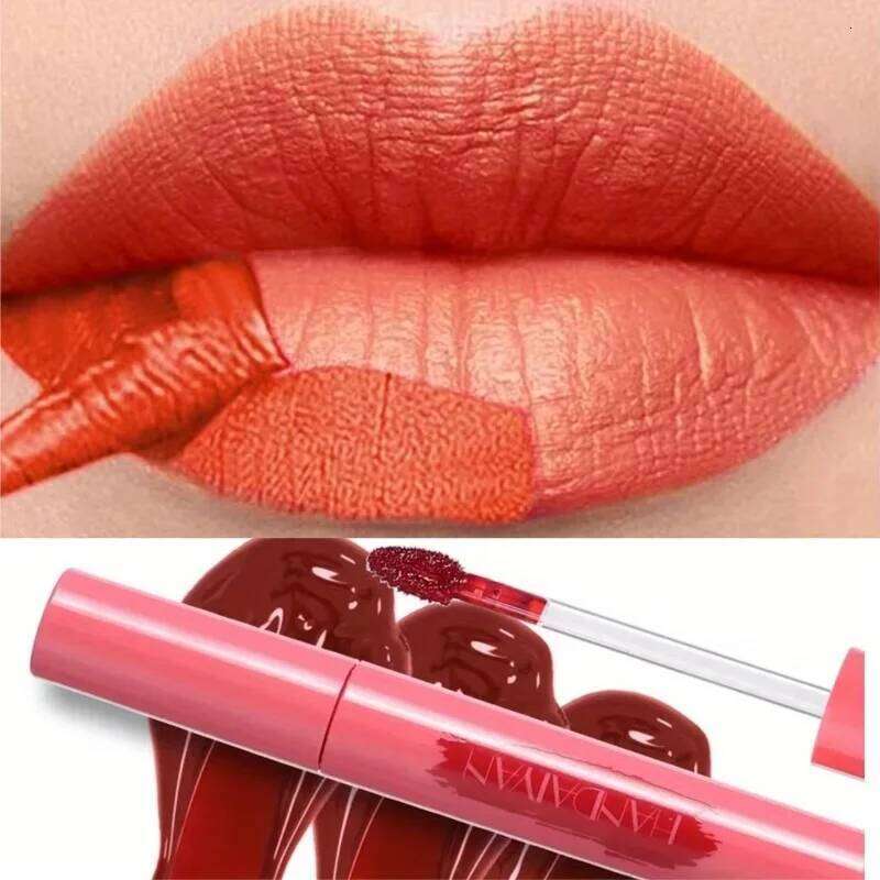 Red Peel-off Gloss Natural Lip Dye Tattoo Tinted Non-stick Cup Waterproof Matte Liquid Lipstick Makeup Cosmetics H260302