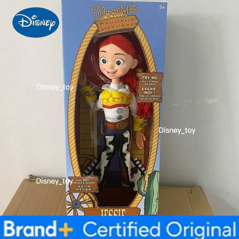 Disney 2025 In Stock New Toy Story 4 Talking Woody Jessie Action Figure Sing Soft Cute Anime Figure Decoration Birthday Model Toy Gift H260302