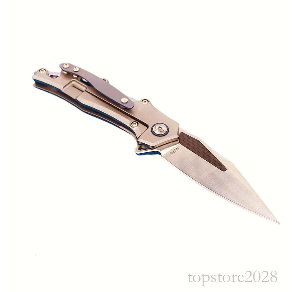 Promotion Flipper Folding Knife M390 Satin Finish Blade TC4 Titanium Alloy Handle Ball Bearing Fast Open EDC Pocket Knives