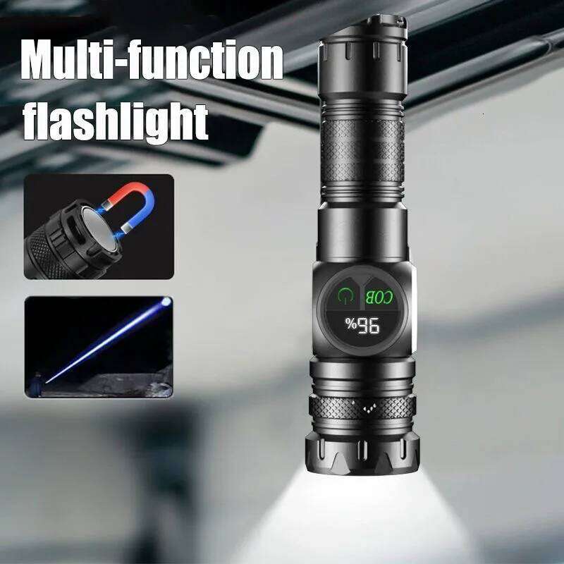 Super Bright LED Flashlight USB Rechargeable Flash light Long Range Tactical Torch Outdoor Waterproof Camping Fishing Lantern Z260301