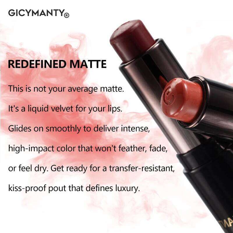 Matte Lipstick Has A Smooth Texture Moisturizing Effect Long Lasting Color And Not Easy To Remove It Is Suitable For Autumn H260302