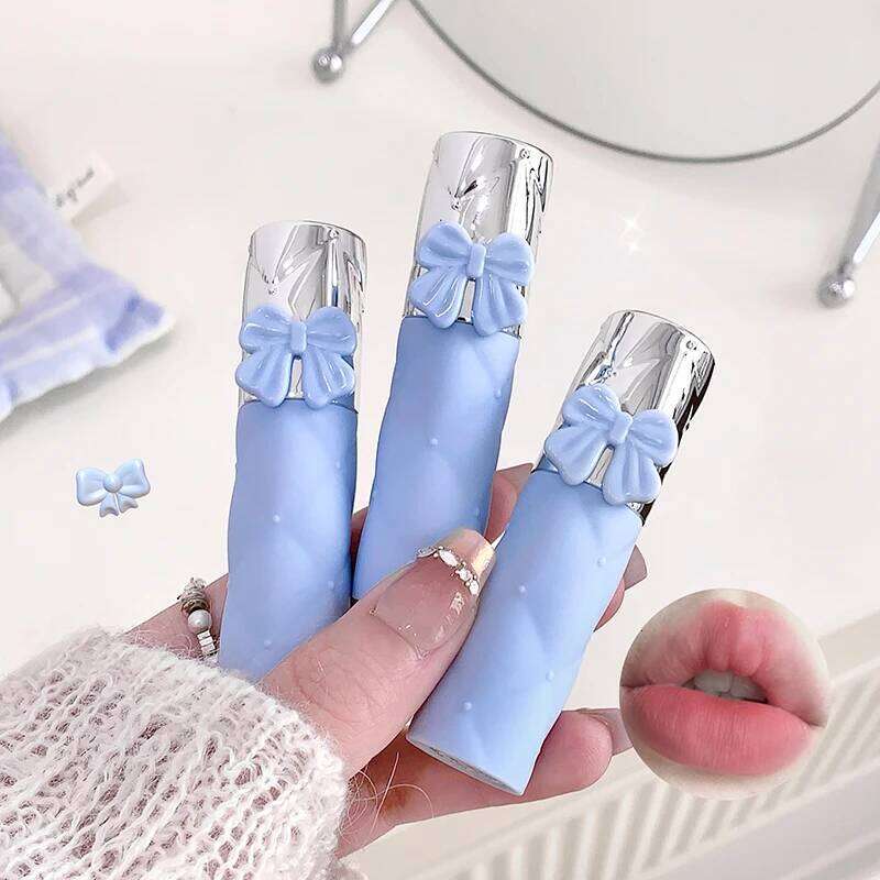 Gege bear Matte Lip Gloss 6 Color Smooth And Lasting Display Waterproof Moisturizing Lipstick Holiday Gift Box Set H260302